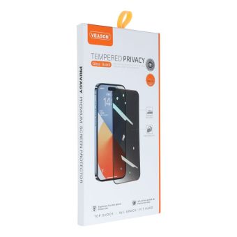Veason Privacy 6D Pro Glass Apple iPhone 16 Pro black