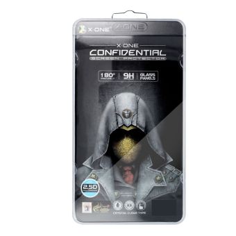 Sklo X-ONE Extra Strong Privacy/Antispy iPhone 16 Pro celotvárové - čierne