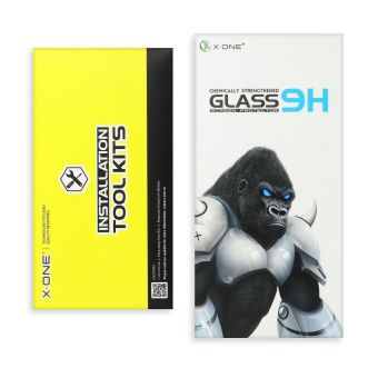 Sklo X-ONE Sapphire Extra Hard iPhone 16 Pro/17/17 Pro celotvárové - čierne