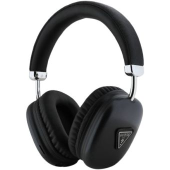 Guess Saffiano PU Leather Triangle Logo Wireless Headphones GUBHK1SATSK Black