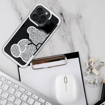 TEDDY BEAR Case Apple iPhone 16 Pro silver