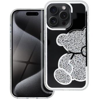 TEDDY BEAR Case Apple iPhone 16 Pro silver