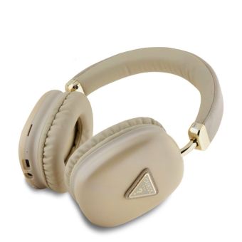 Guess Saffiano PU Leather Triangle Logo Wireless Headphones GUBHK1SATSD Gold