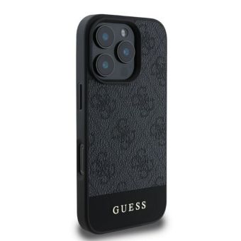 Guess PU 4G Stripe Apple iPhone 16 Pro Max GUHCP16XG4GLGR Grey