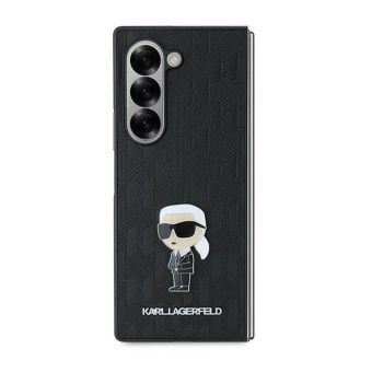 Karl Lagerfeld PU Saffiano Monogram Ikonik Samsung Galaxy Z Fold6 5G F956 KLHCZFD6SAPKINPK Black