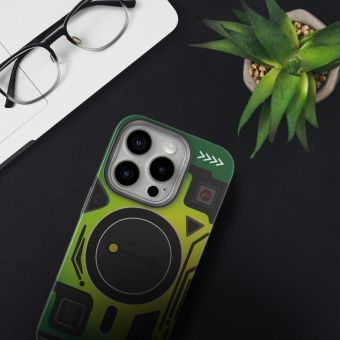 FORCELL F-PROTECT Levels with Dual Layer 4D technology, Miliatry Drop Tested, MagSafe, Apple iPhone 16 Plus cyber green
