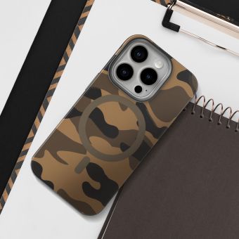 FORCELL F-PROTECT Levels with Dual Layer 4D technology, Miliatry Drop Tested, MagSafe, Apple iPhone 16 desert camo
