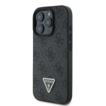 Guess PU 4G Strass Triangle Metal Logo + Crossbody Apple iPhone 16 Pro Max GUHCP16XP4TDSCPK Black