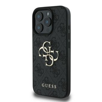 Guess PU 4G Metal Logo Apple iPhone 16 Pro GUHCP16L4GMGGR Grey