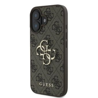 Guess PU 4G Metal Logo Apple iPhone 16 Plus GUHCP16M4GMGBR Brown