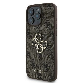 Guess PU 4G Metal Logo Apple iPhone 16 Pro GUHCP16L4GMGBR Brown