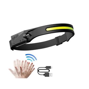 Čelovka WLCHL03 LED IPX4 motion sensor USB-C 1200 mAh čierna