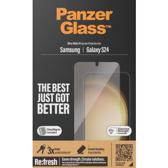 PanzerGlass - Tvrdené sklo Re:fresh UWF s aplikátorom pre Samsung Galaxy S24 5G S921/S25 5G S931, číra