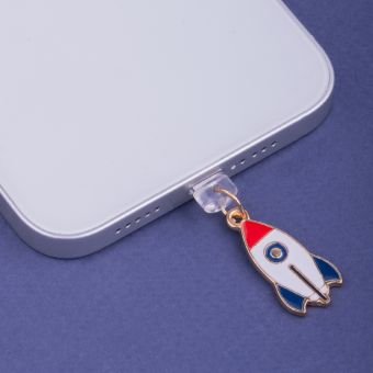 Pendant Charms USB-C space, záslepka do portu