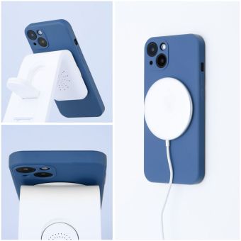 Obal SILICONE MAG COVER case MagSafe Samsung Galaxy S25 Ultra 5G S938 modrý