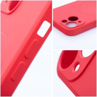 Obal SILICONE MAG COVER case MagSafe Samsung Galaxy S25 Ultra 5G S938 červený