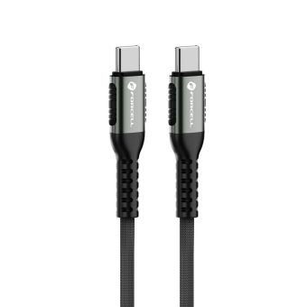 FORCELL F-ENERGY C260 Cafule, USB-C/USB-C, QC4.0 PD 5A 100W, 1.2m, čierny