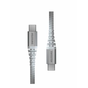 SWISSTEN Aramid Reinforced USB-C/USB-C 3A 60W 1,5m biely