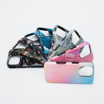 Forcell Mirage Military Drop-Tested MagSafe iPhone 15 Pro Max - pink marble