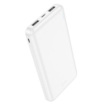 HOCO powerbank 10 000 mAh 2,1A J100 white