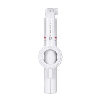 FORCELL F-GRIP MagSelfie S100M, selfie tyč s bezdrôtovým ovládaním, biela
