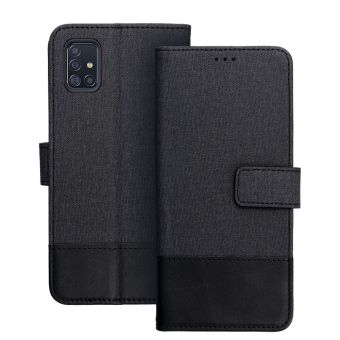 Gomma Book Samsung A51 A515 - čierne (s prackou)