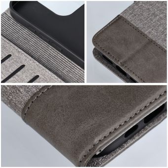 Obal GOMMA Book Samsung Galaxy A36 5G A366 sivý