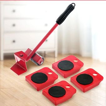 RC-K-1344 set koliesok na prenášanie nábytku do 150kg red