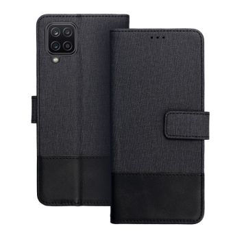 Gomma Book Samsung A12/M12 - čierne (s prackou)