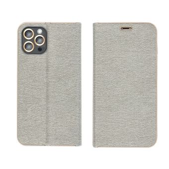 Obal LUNA Book Gold Samsung Galaxy A36 5G A366 strieborný