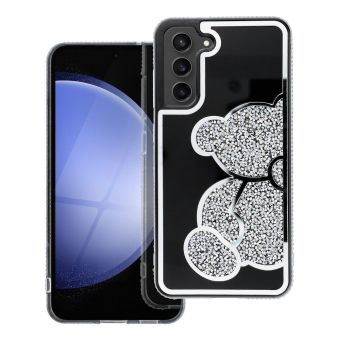 Obal TEDDY BEAR Case Samsung Galaxy A26 5G A266 strieborný
