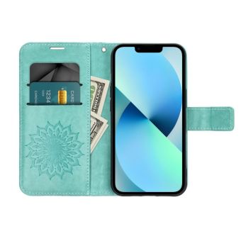 Obal MEZZO Book Xiaomi Redmi Note 14 Pro 5G/14 Pro+ 5G mandala zelený