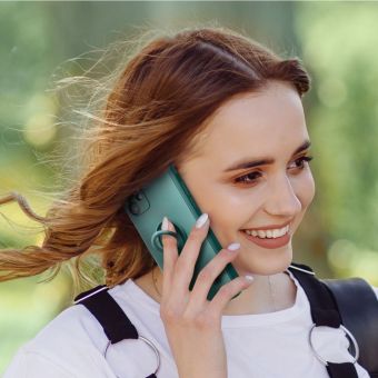 Obal SILICONE RING case Xiaomi Redmi Note 14 Pro+ 5G green