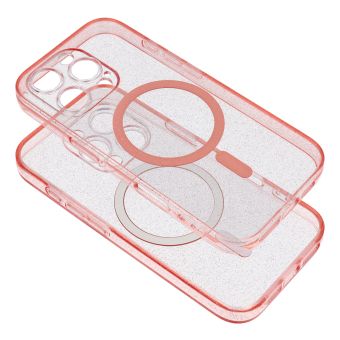 Obal CLEAR MAG COVER MagSafe Samsung Galaxy S25+ 5G S936 ružový