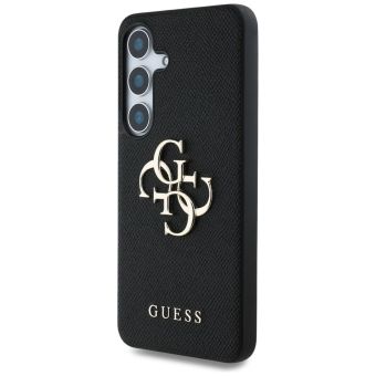 Guess PU Grained 4G Metal Logo Samsung Galaxy S25 5G S931 GUHCS25SPGT4MBK Black