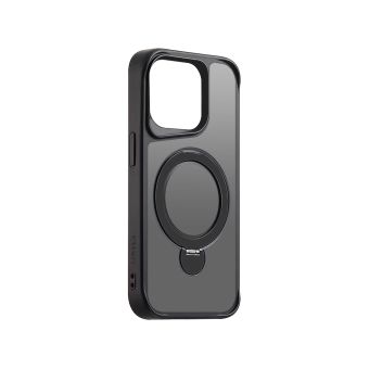 Etteri Matt Magsafe Ring TPU/TPC  iPhone 15 Pro - čierne