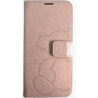 Obal MEZZO Book case Apple iPhone 16e teddy bear ružový