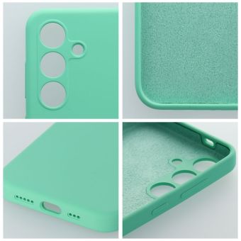 Obal SILICONE 2mm Xiaomi Redmi Note 14 4G zelený