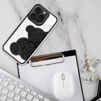 Obal TEDDY BEAR Case Apple iPhone 16e čierny