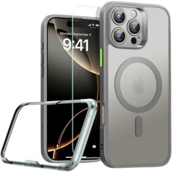 ESR Classic Pro Set Halolock MagSafe Apple iPhone 16 Pro Frosted Grey