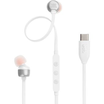 JBL Tune 310C In-Ear USB-C Headphones White