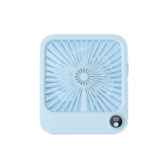 Stolový ventilátor W30 so stojanom 2000 mAh batéria - svetlo-modrý