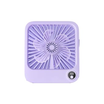 Stolový ventilátor W30 so stojanom 2000 mAh batéria - fialový