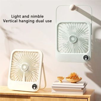 Stolový ventilátor W30 so stojanom 2000 mAh batéria - fialový