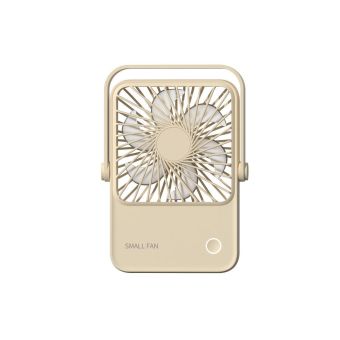 Stolový ventilátor HX-122 so stojanom 1200 mAh batéria - béžový