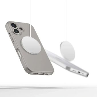 Obal Tech-Protect Liquid Silicone MagSafe Apple iPhone 16e sivý