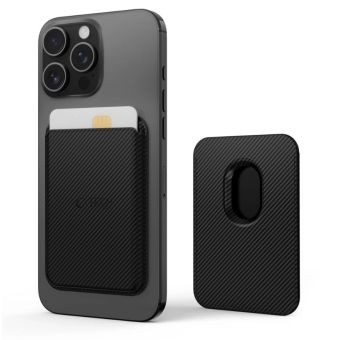 Tech-Protect Magwallet MagSafe Universal Magnetic Card Holder Carbon, magnetická peňaženka