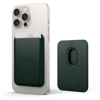 Tech-Protect Magwallet MagSafe Universal Magnetic Card Holder Khaki, magnetická peňaženka