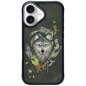 NIMMY case WOLF compatible with MagSafe for IPHONE 16 dark gray