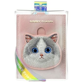 NIMMY Big Eyed Pet 2.0 Cat, peňaženka na karty, ružová